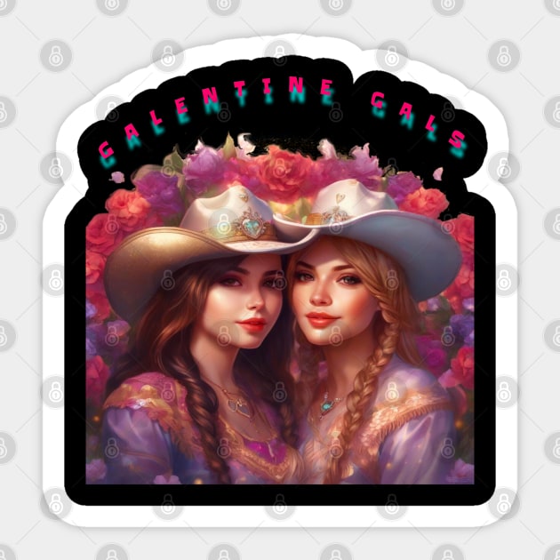 Beautiful galentines day gals Sticker by sailorsam1805